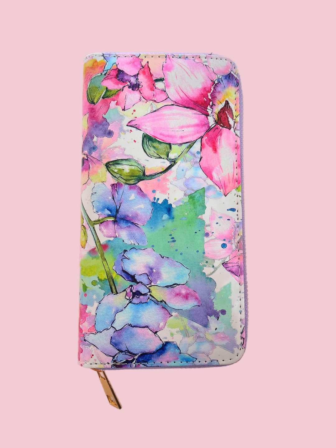 Floral Multicolor Wallet - Etsy