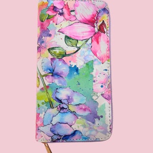 Cartera flores multicolor
