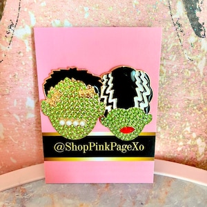 Frankenstein & His bride earrings