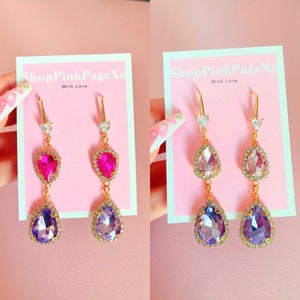 Earrings, Chandelier earrings, handmade earrings, glamorous earrings.