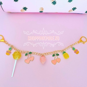 Purse charms, purse chain, charms.