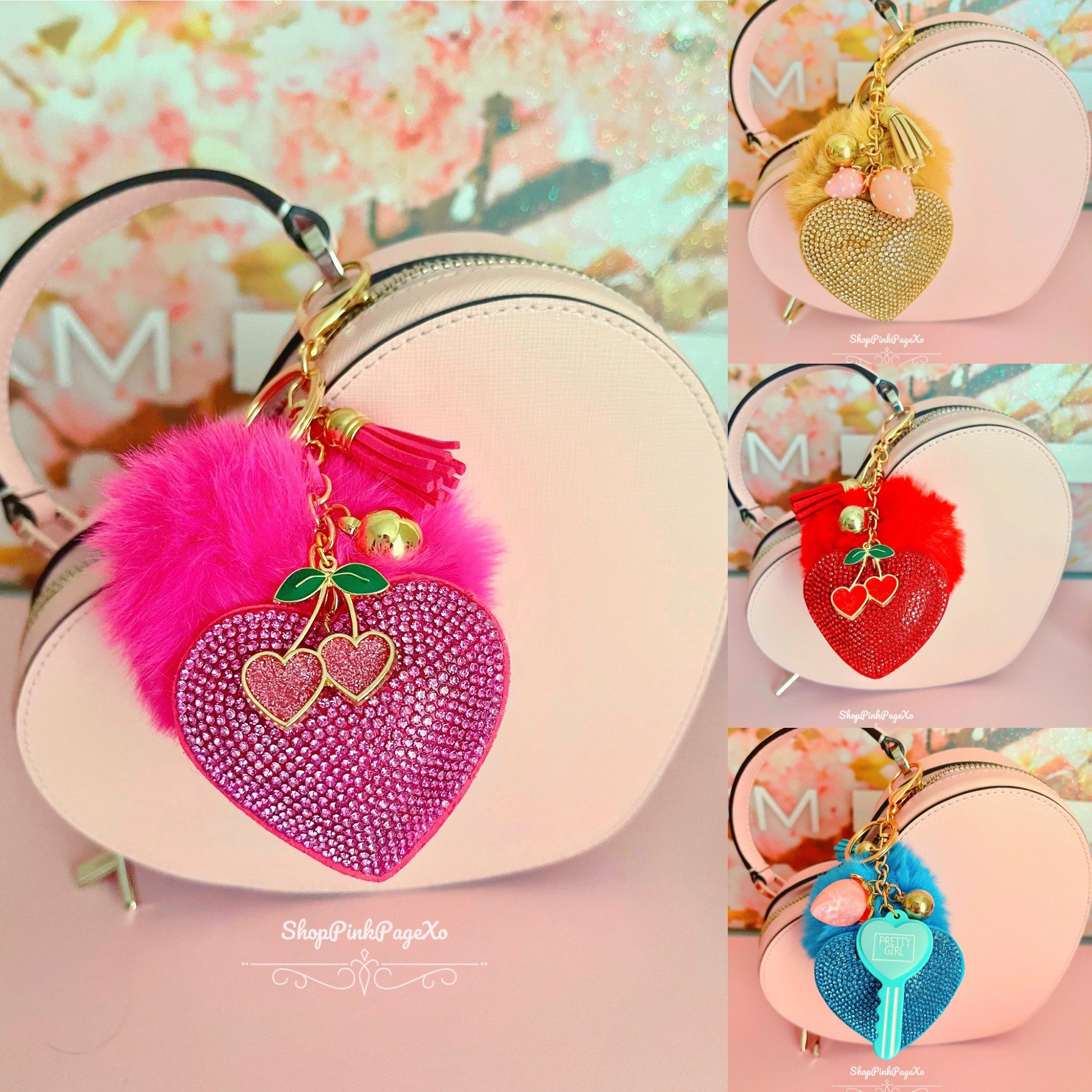 Embroidered Keychain - Cherries - World Famous Original