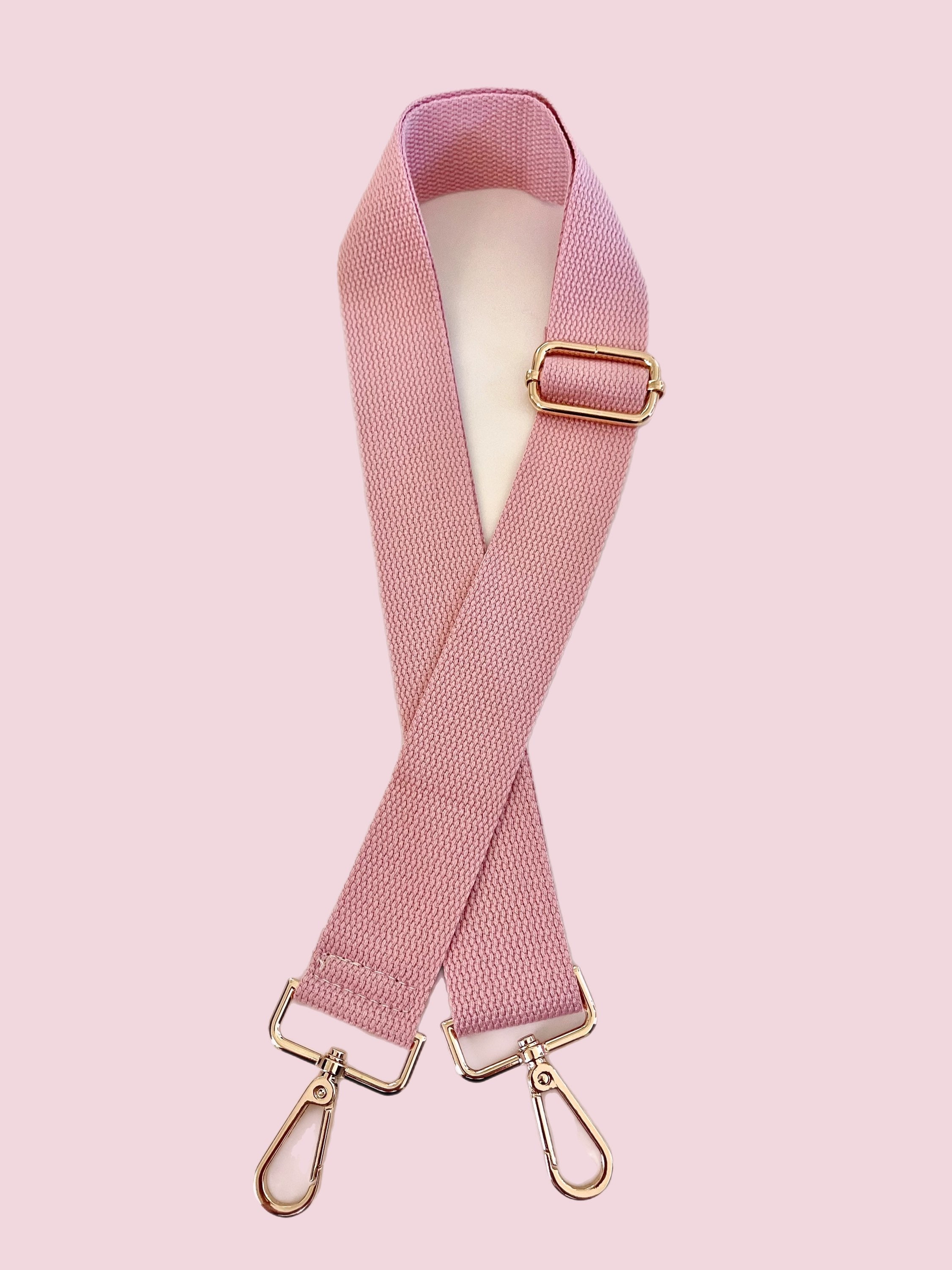 Pink purse strap cheap
