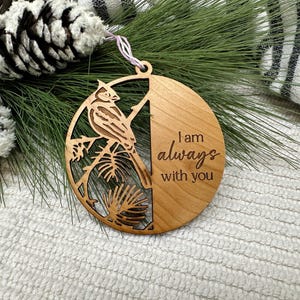 Cardinal Memorial Ornament, Memorial Christmas Ornament, Cardinal Ornament, Christmas Gift, Remembrance Gift