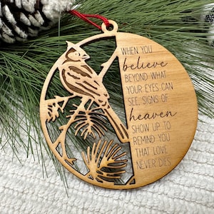 Cardinal Christmas Ornament, Memorial Christmas Ornament, Christmas Gift