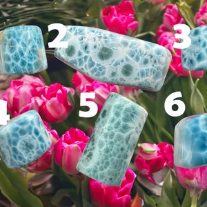 Larimar gemstone , AAA Highest Quality Larimar,  Larimar cabochon, Gemstone, Lapidary Rough , Cabbing polished Larimar, Dominican Gemstone