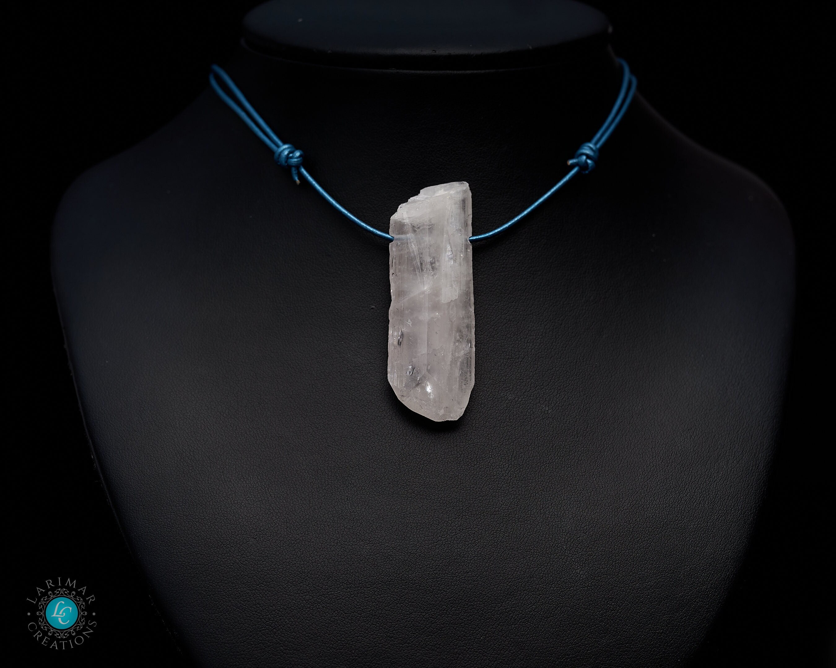 Natural Pink Danburite Crystal Pendant 