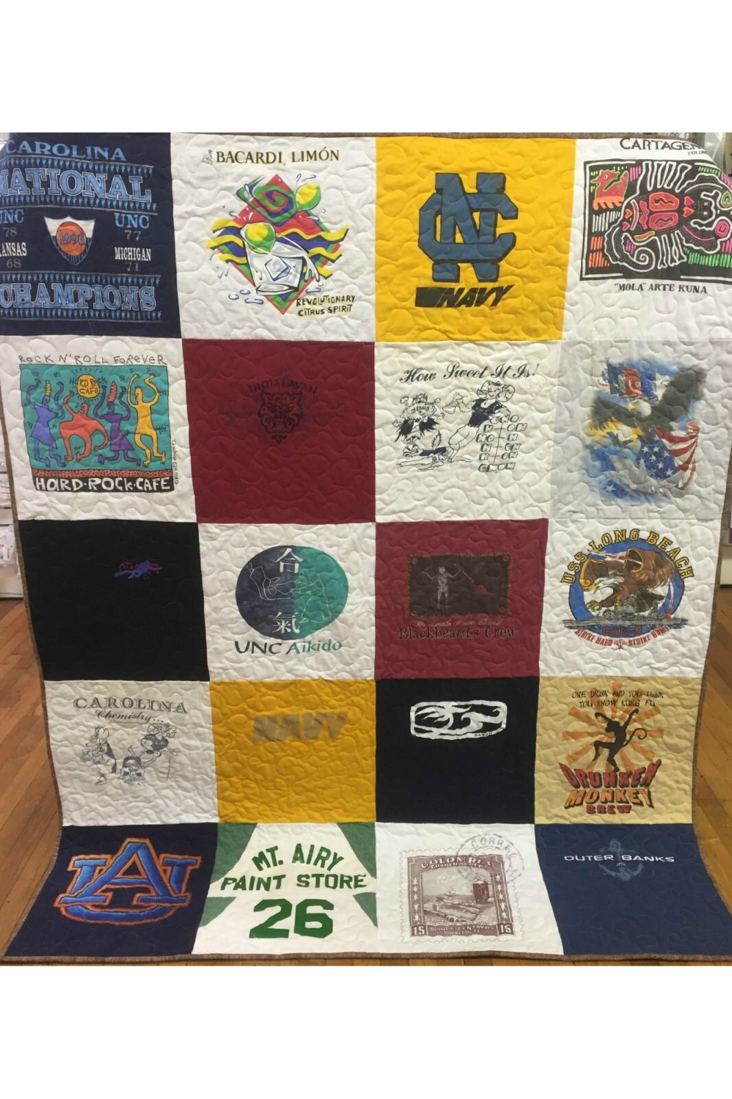 T Shirt Quilt 956 Shirts Made With Your Keepsake T Shirts Etsy UK