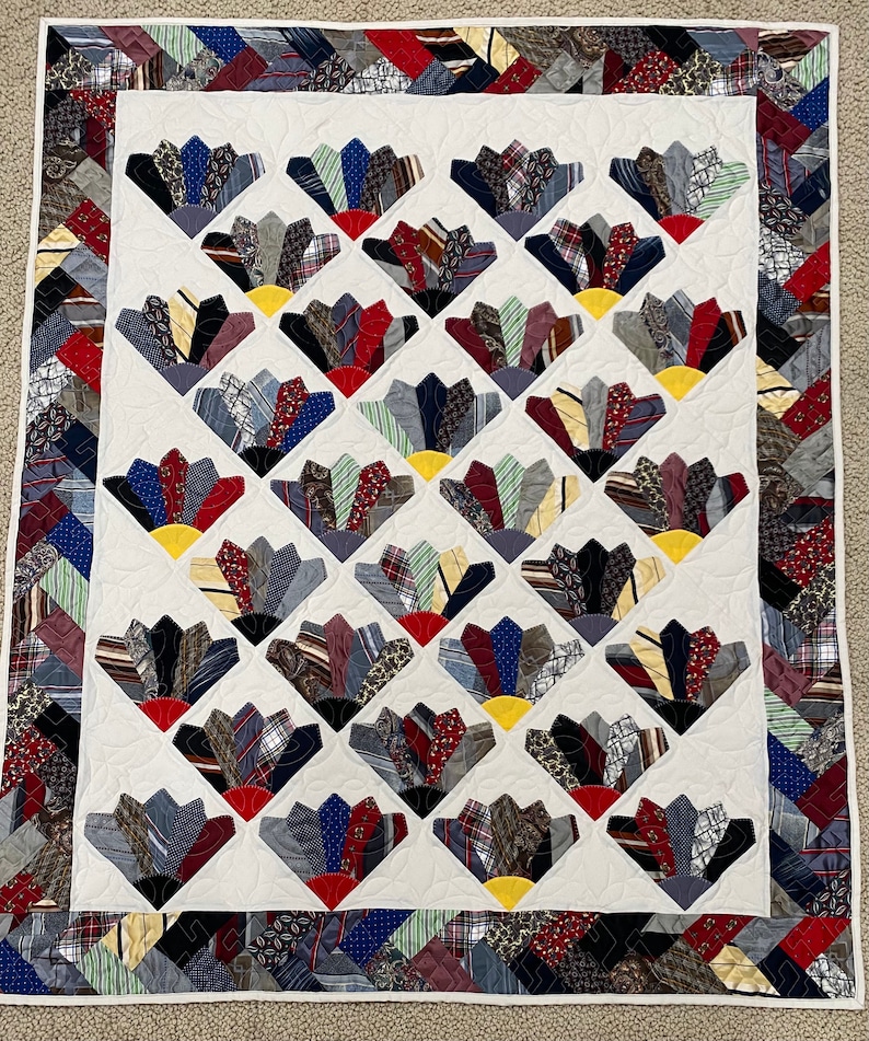 Custom Quilt Made With Ties or Clothing - Etsy