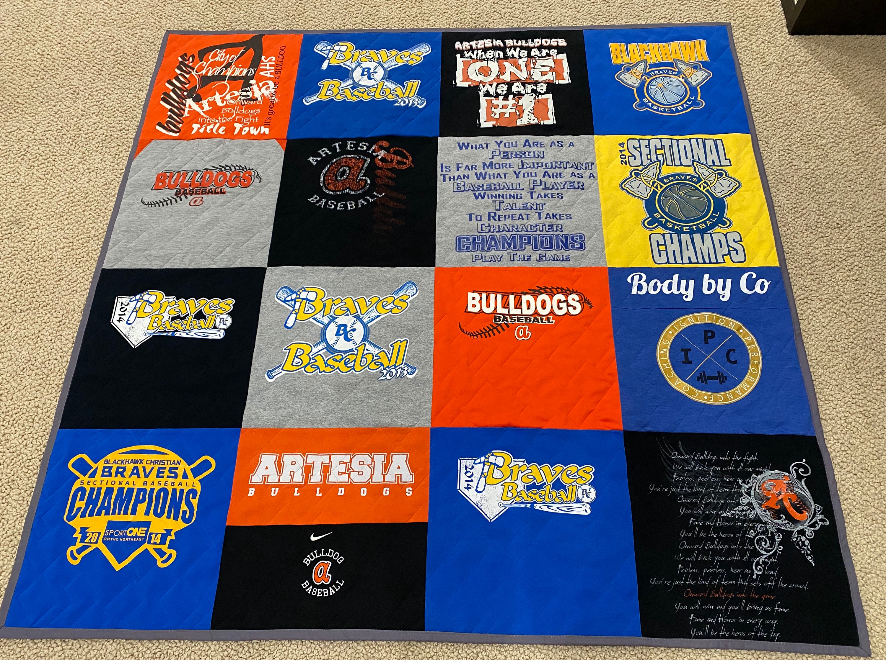 T Shirt Quilt 956 Shirts Made With Your Keepsake T Shirts Etsy UK