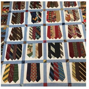 Custom Quilt Made With Ties or Clothing - Etsy
