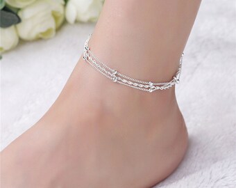 monogram ankle bracelet