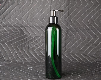 Green Massage lotion bottle, oil bottle, sanitizer bottle