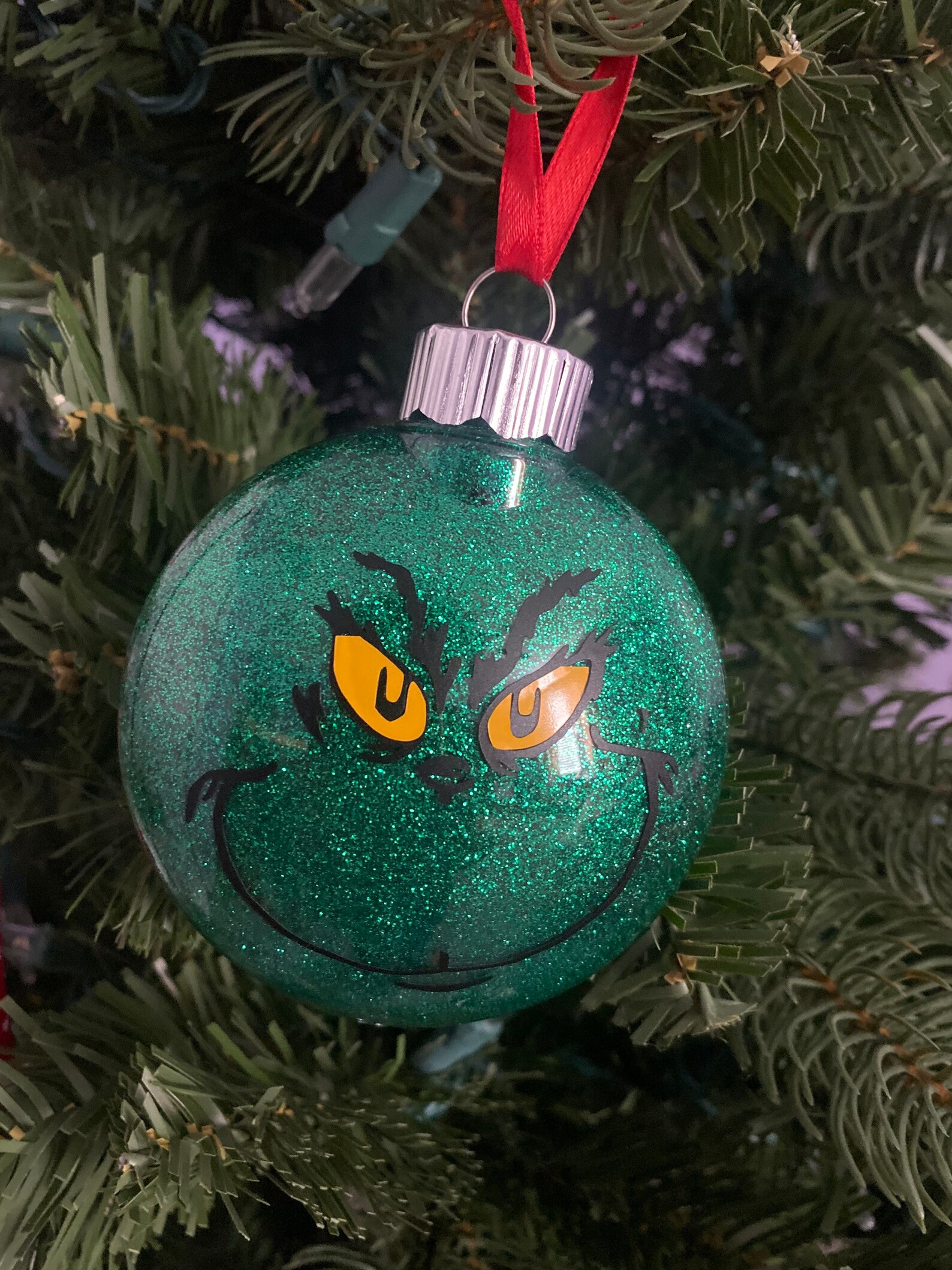 Green Glitter Ornament christmas Ornament - Etsy