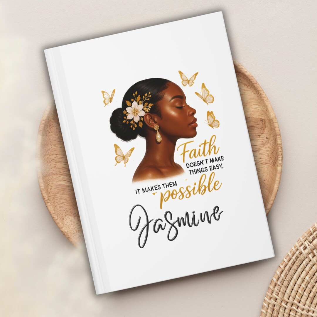 Personalized Black Woman Journal: Inspirational Quote Notebook - Etsy