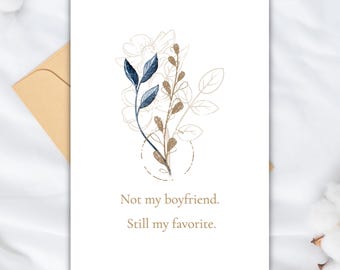Juego de tarjetas de situación • Notas de amor florales minimalistas modernas • Tarjetas de San Valentín