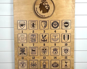 European Football Leaderboard Sign, Professional Soccer Standings Sign