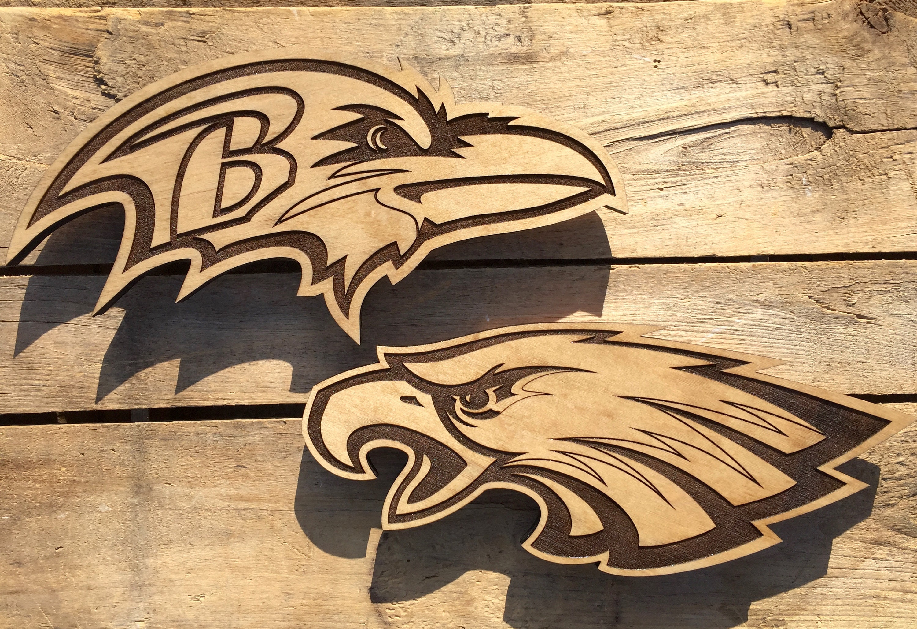 PICK A TEAM Football Team Logo Wooden Football Team Logos | Etsy