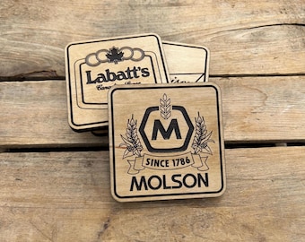 Beer Coasters, Wooden Bar Coasters