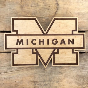 Wooden College Sports Team Sign