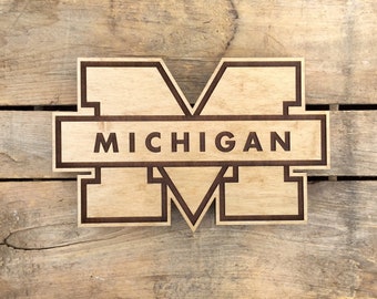Wooden College Sports Team Sign