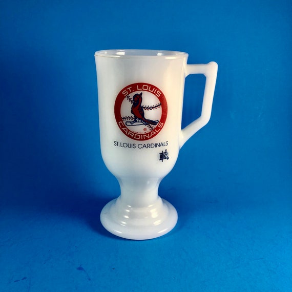 1960s St. Louis Cardinals IHOP Promotional Milk Glass Mug 