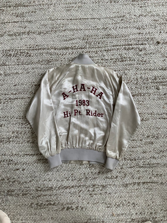 1980s Racing Satin Souvenir Bomber Jacket
