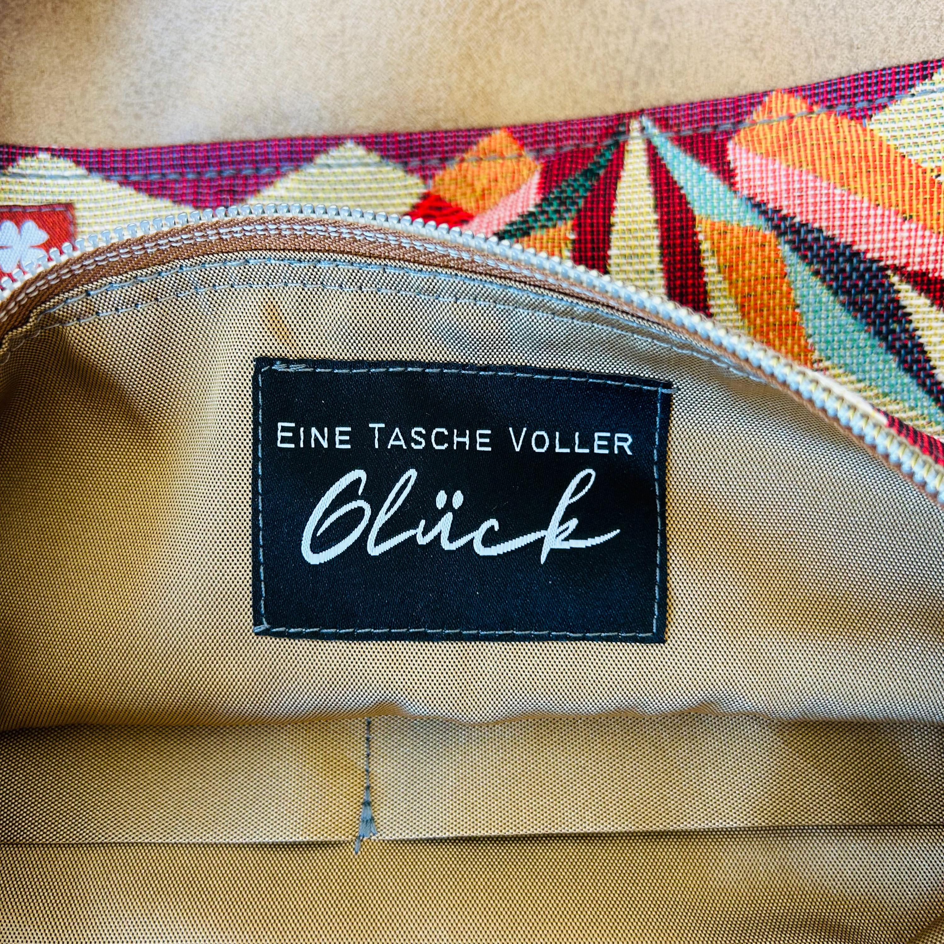 canvas handtasche bunt stoff