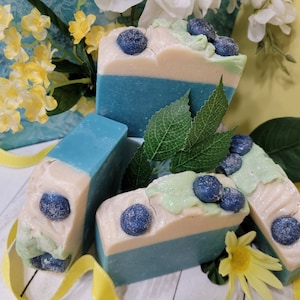 Blueberry Pie Soap / Blueberry  Bar Soap / Womens Soap / Natural Skincare / Self Care Gifts / Free Shipping