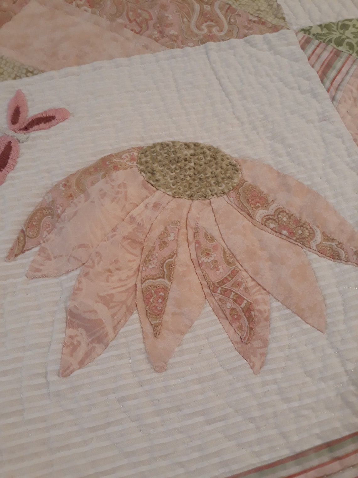 Lotsofflowers Quilt Pattern for a Baby Girl Etsy