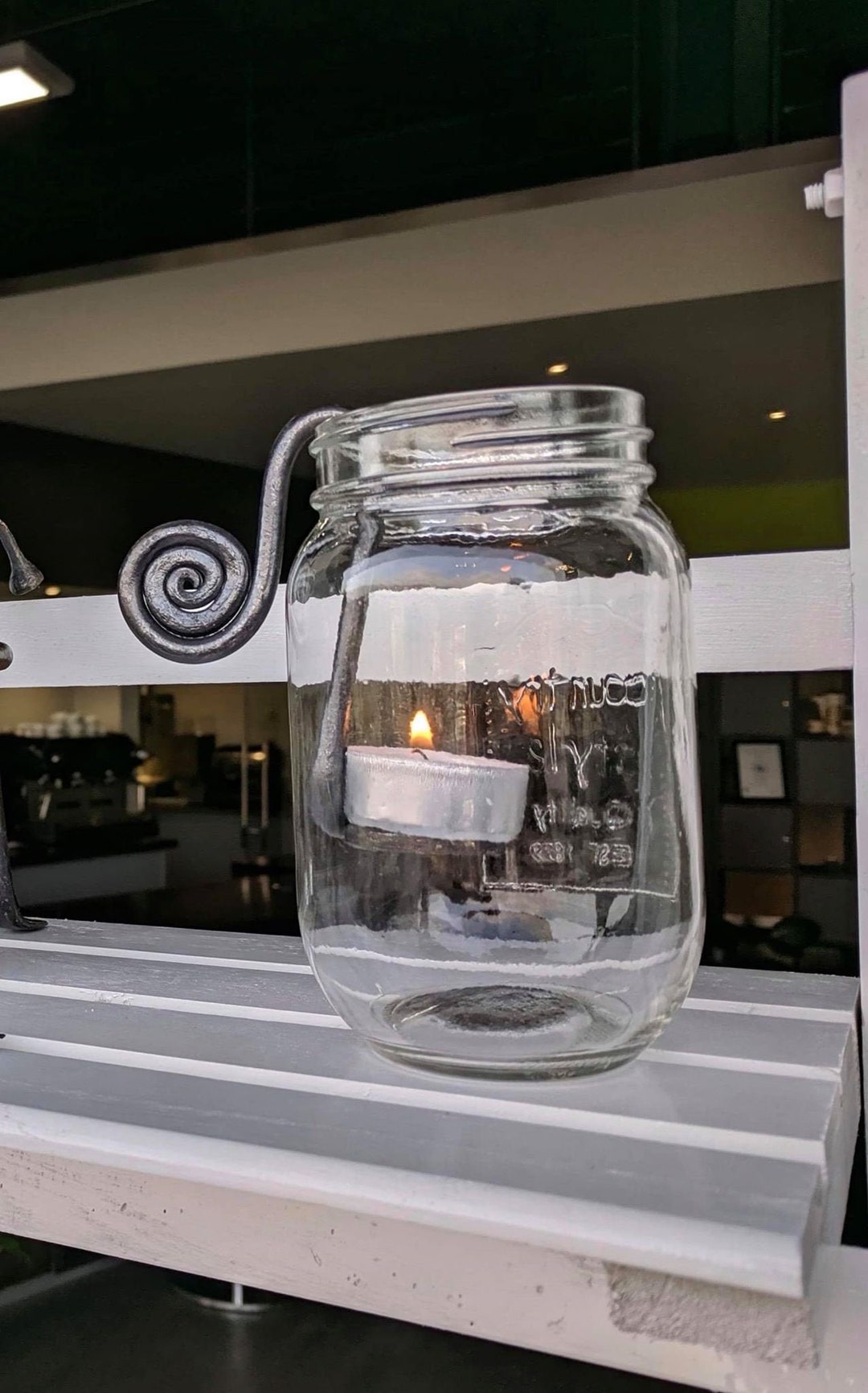 Jar Tealight Holder Etsy