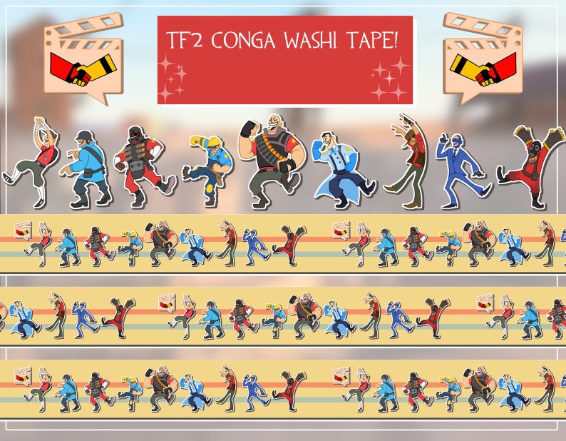TF2 Conga Washi Tape