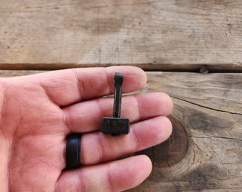 Forged Iron Thor's Hammer Mjolnir Pendant