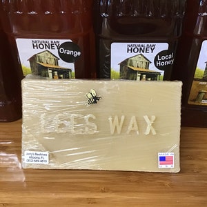 1 Lb Beeswax whole bar undiluted pure raw beeswax