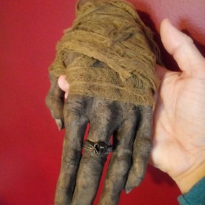 Egyptian mummified hand replica