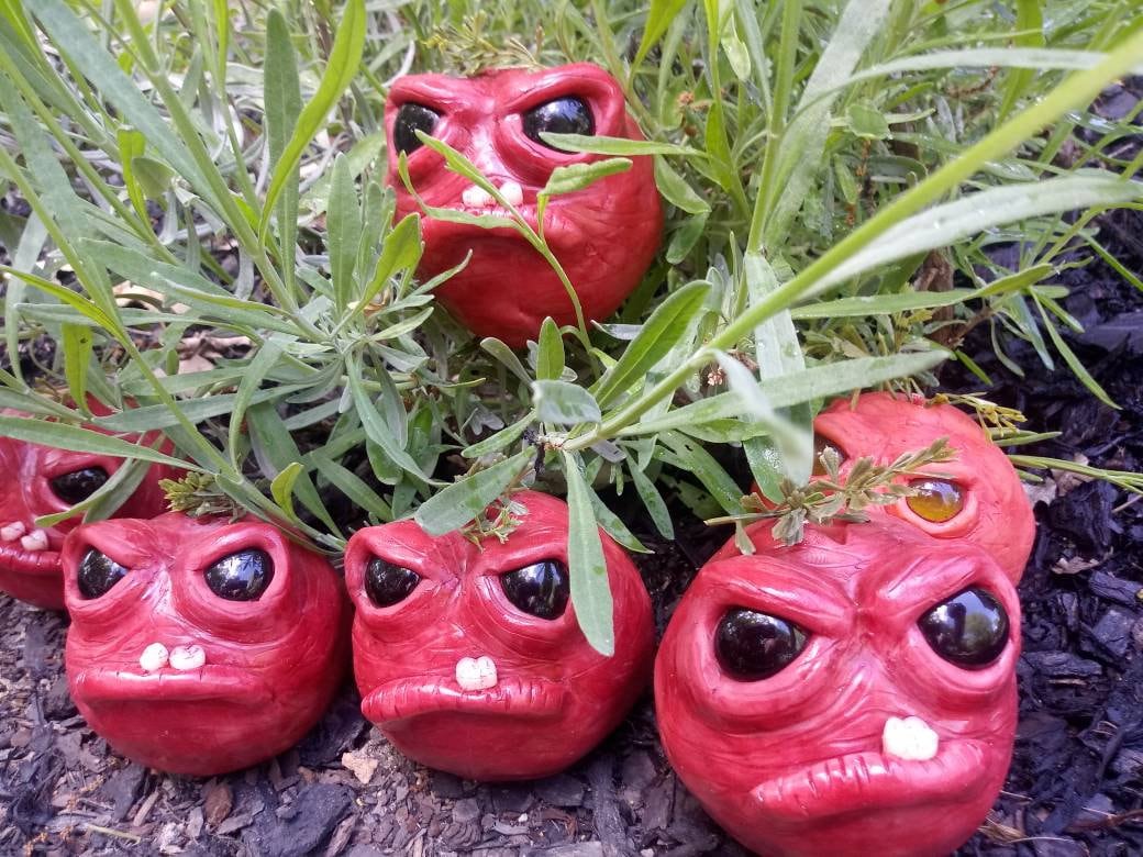 Attack of the Killer Tomatoes Inspired Grumpy Tomato Sculpture - Etsy
