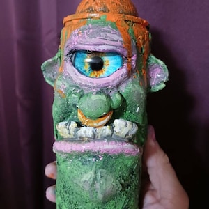 Rattle Can Rude Dudes spray paint can sculpture ooak upcycled recycled art