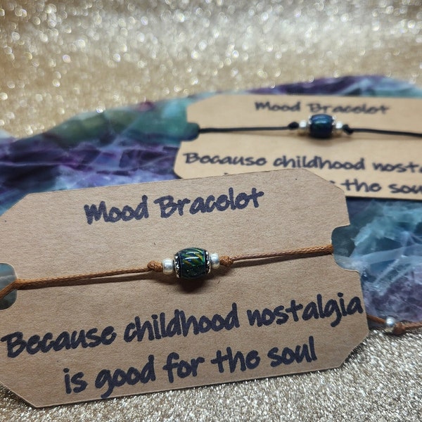 Color Changing Mood Bead Sliding Knot Adjustable Bracelet