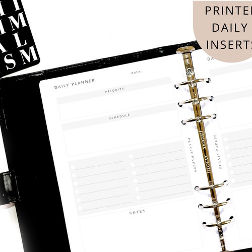 PRINTED A5 Meeting Notes Planner Inserts Single Page Spread Etsy