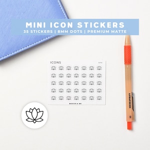 Spa Stickers | Mini Icons | Spa Date, Relax, Mindfulness, Self Care, Treat, Beauty | Beauty & Self Care Stickers