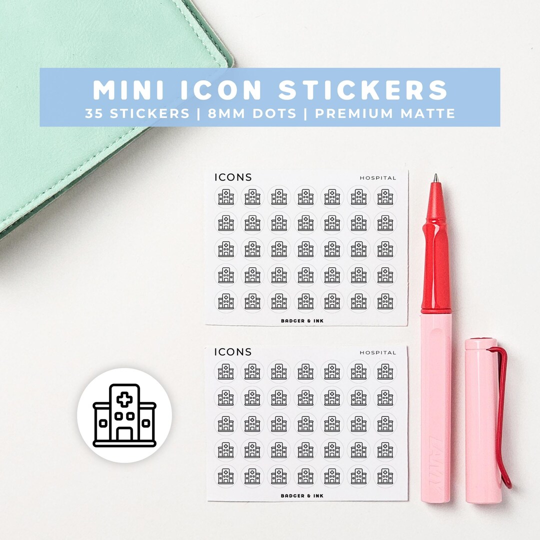 Hospital Planner Stickers | Surgery, Medical Appointment, Reminder Mini ...