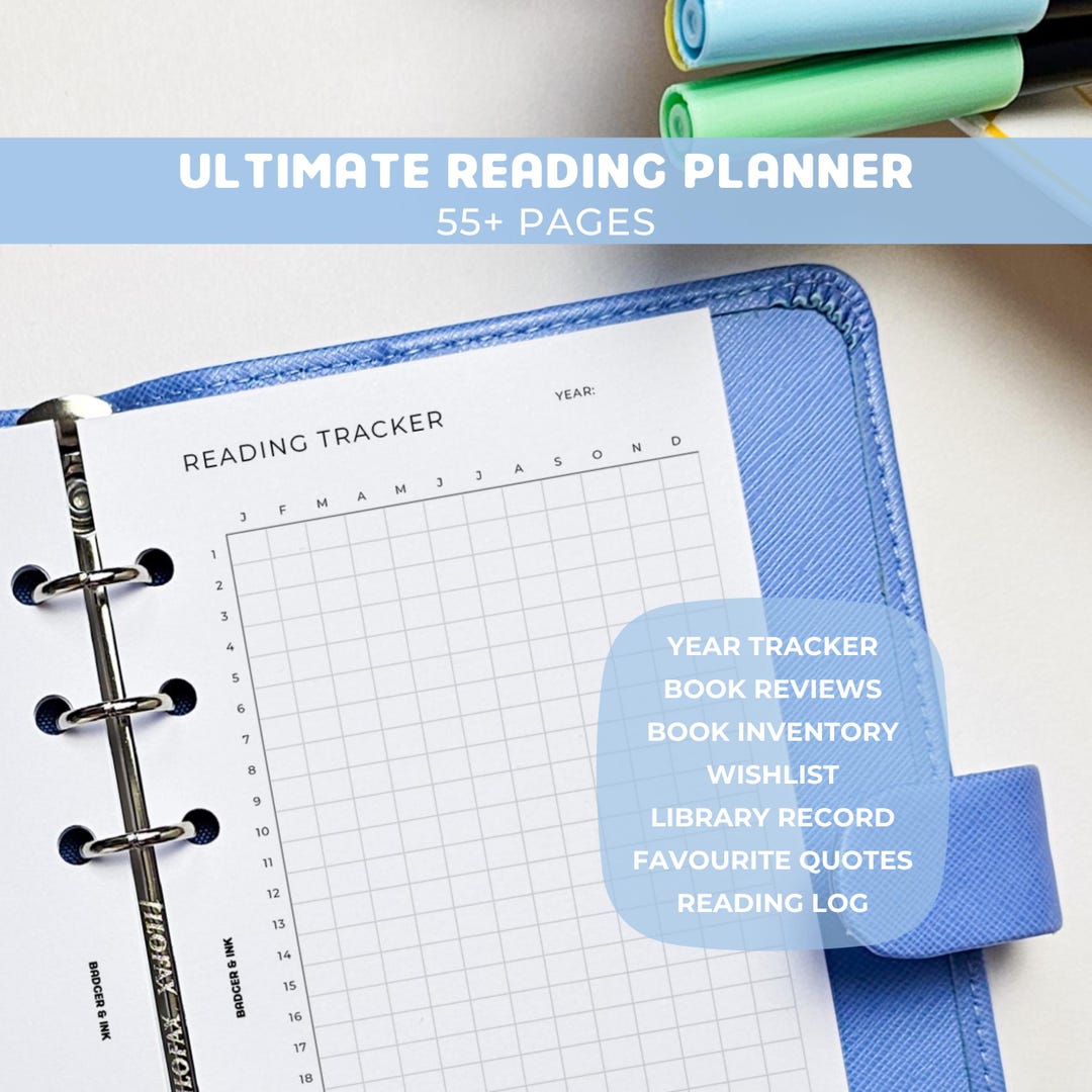 PRINTED Personal Reading Journal Inserts | Book Review Inserts | Book ...