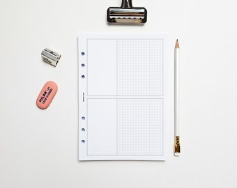 Task Grid A5 Planner Inserts | Filofax 6 Ring Binder