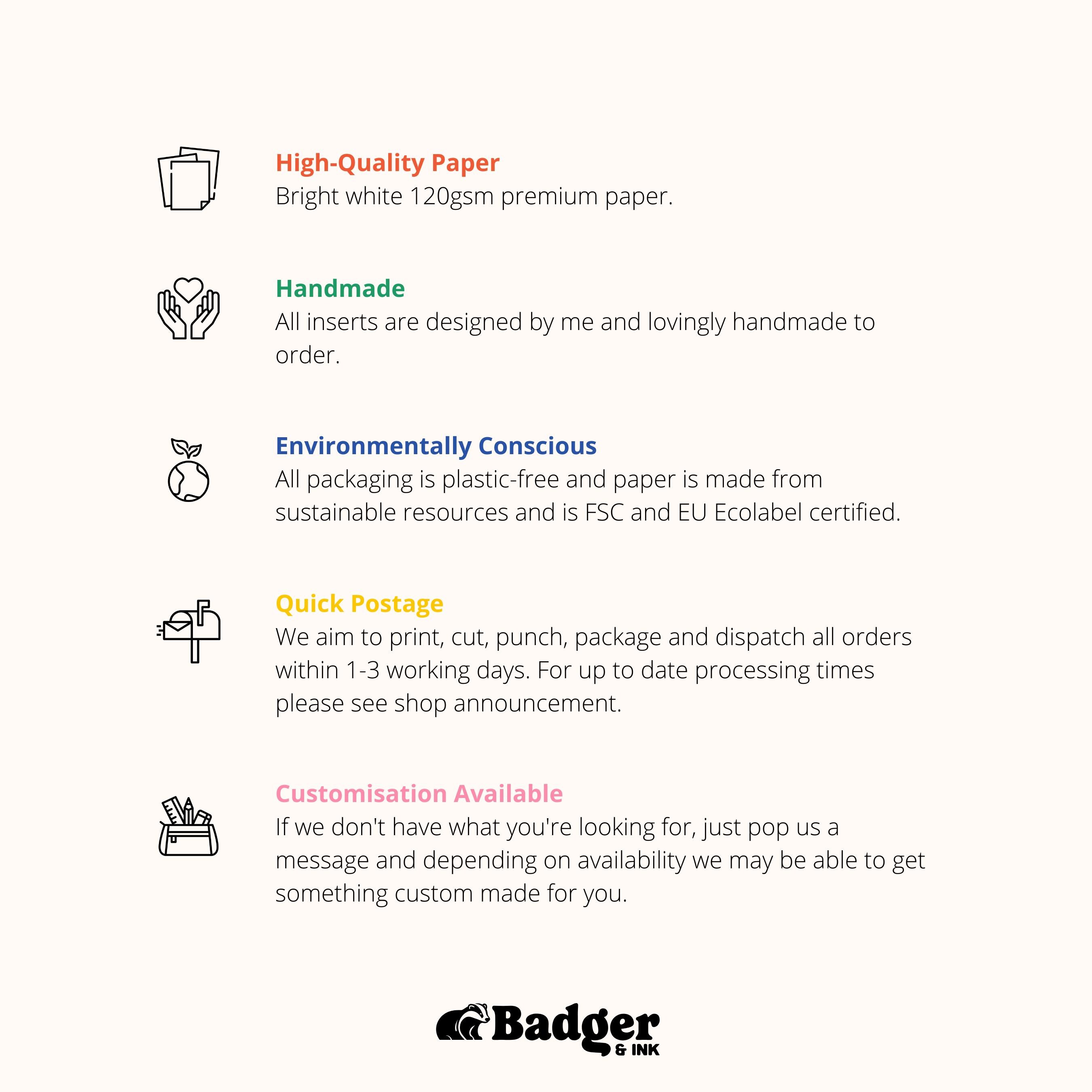 Password Key Rings PRINTED Personal Password Planner Inserts | 6 Ring Organiser | Password ...