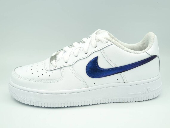 AF1 Air force one custom swoosh Blue 