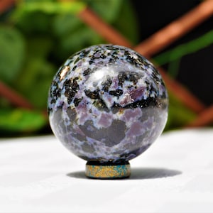 50MM Indigo Gabbro Stone Crystal Mystic stone Minerals Metaphysical Sphere Ball