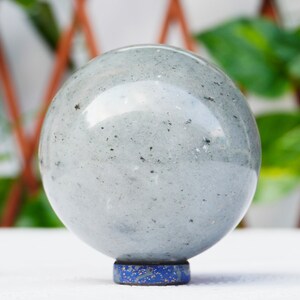 6CM Grey Aventurine Crystal Stone Healinging Metaphysical SPHERE BALL