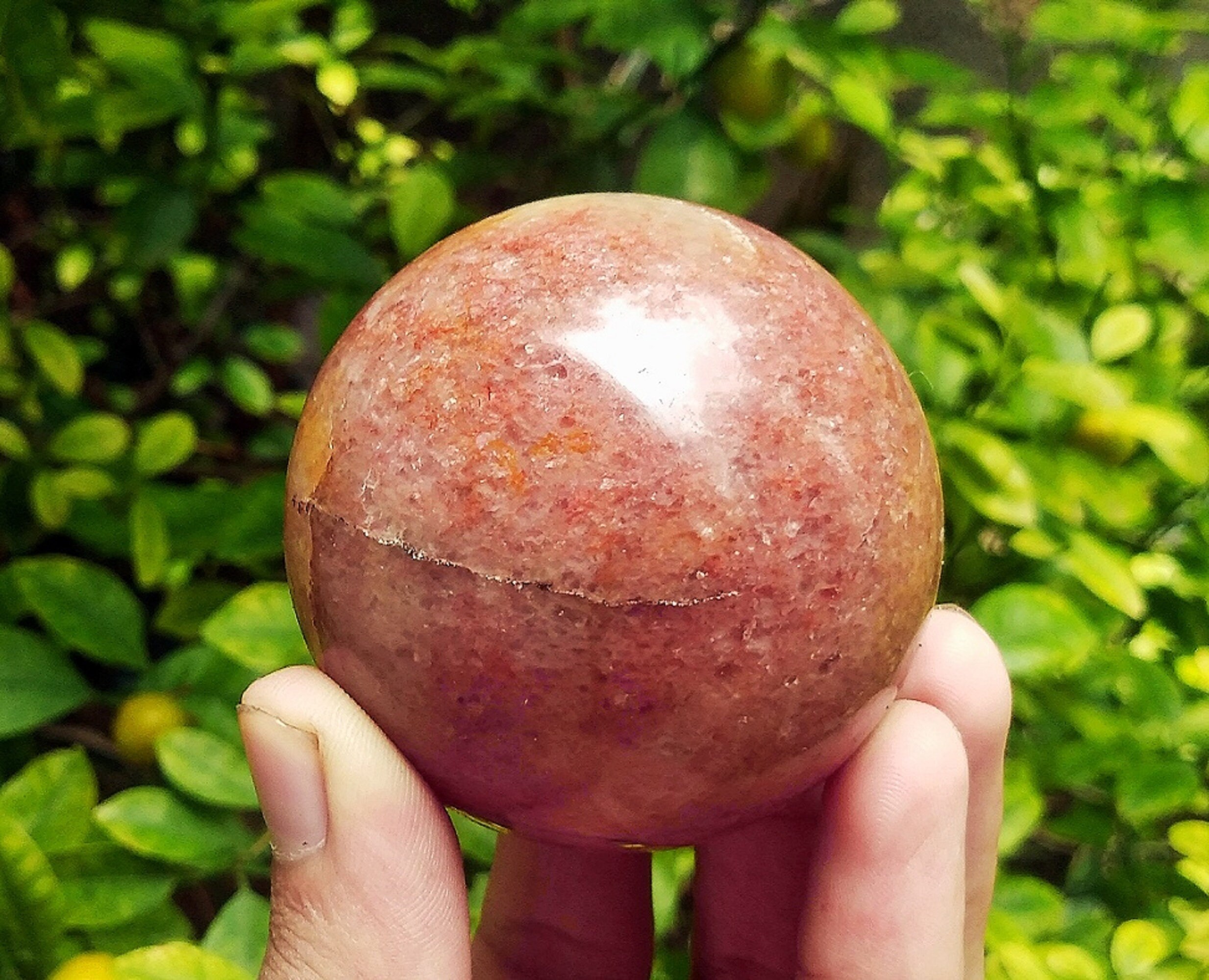 Beautiful Large 55MM Strawberry Quartz Stone Healing Etsy