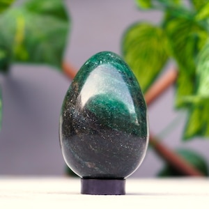 Beautiful Rare ~ 65MM Green Jade Stone From Africa Healing Metaphysical Egg