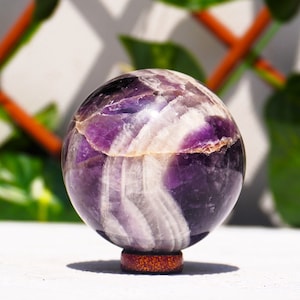 Beautiful | Large ~ 60MM | 300 Grams |  Purple Amethyst Stone From Brazil Healinging Metaphysical SPHERE BALL